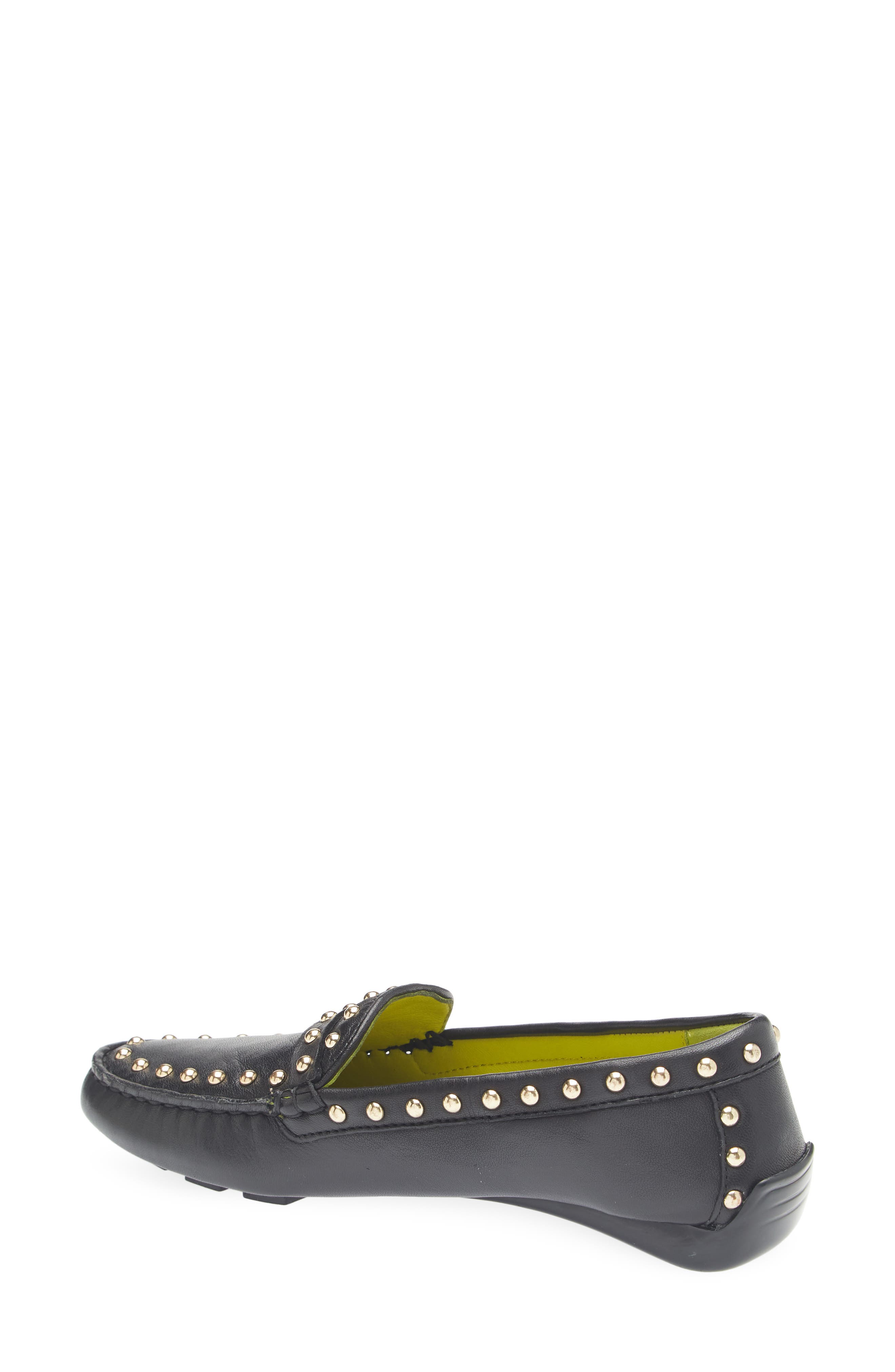 Robert Zur Dittany Studded Driving Loafer, Alternate, color, Black