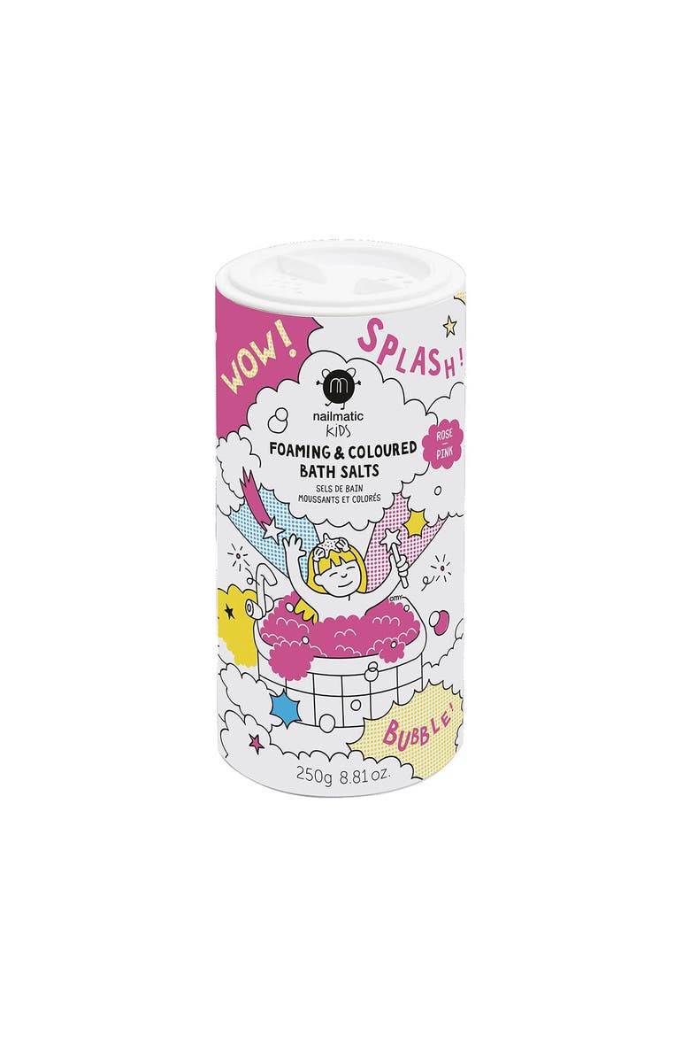 nailmatic Foaming Bath Salts For Kids, Main, color, Foaming Pink