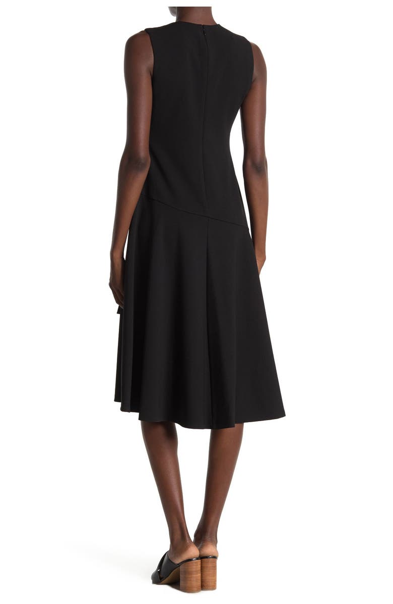 Vince Camuto Asymmetrical Hem Scuba Crepe Dress, Alternate, color, 