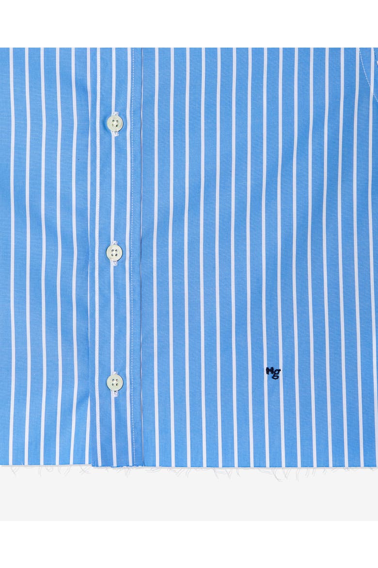 Shirt Bomber Jacket, Alternate, color, BLACK STRIPE OXFORD