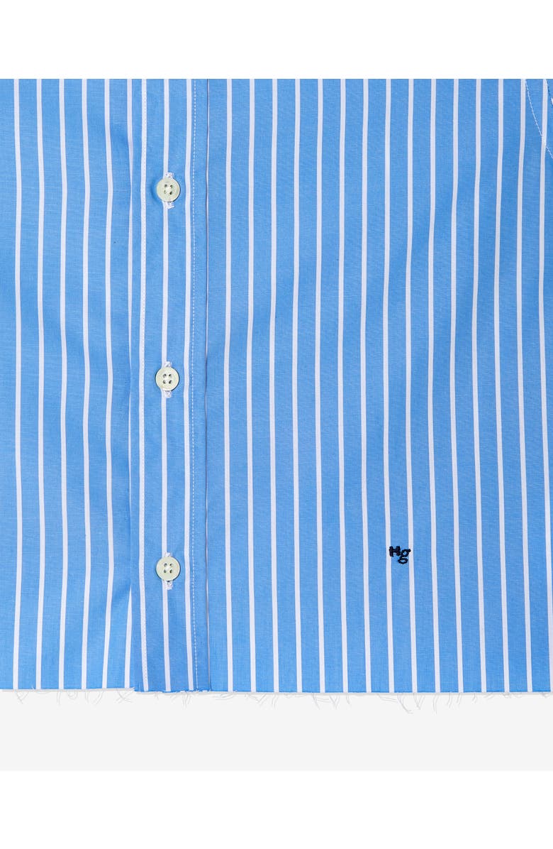 Hommegirls Shirt Bomber Jacket, Alternate, color, Black Stripe Oxford