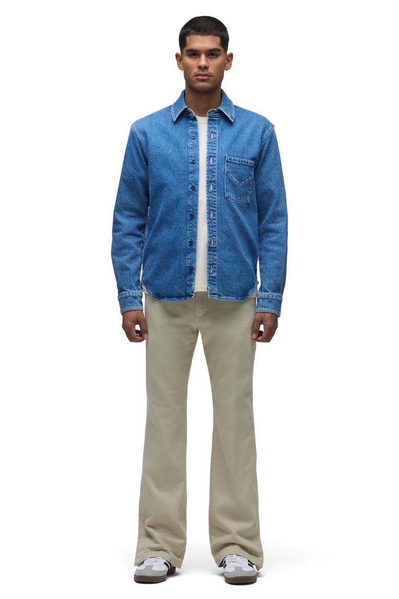 Long Sleeve Denim Button-Up Shirt, Alternate, color, SHADE