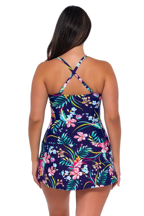 Sunsets Escape Sienna Swim Dress In Island Getaway