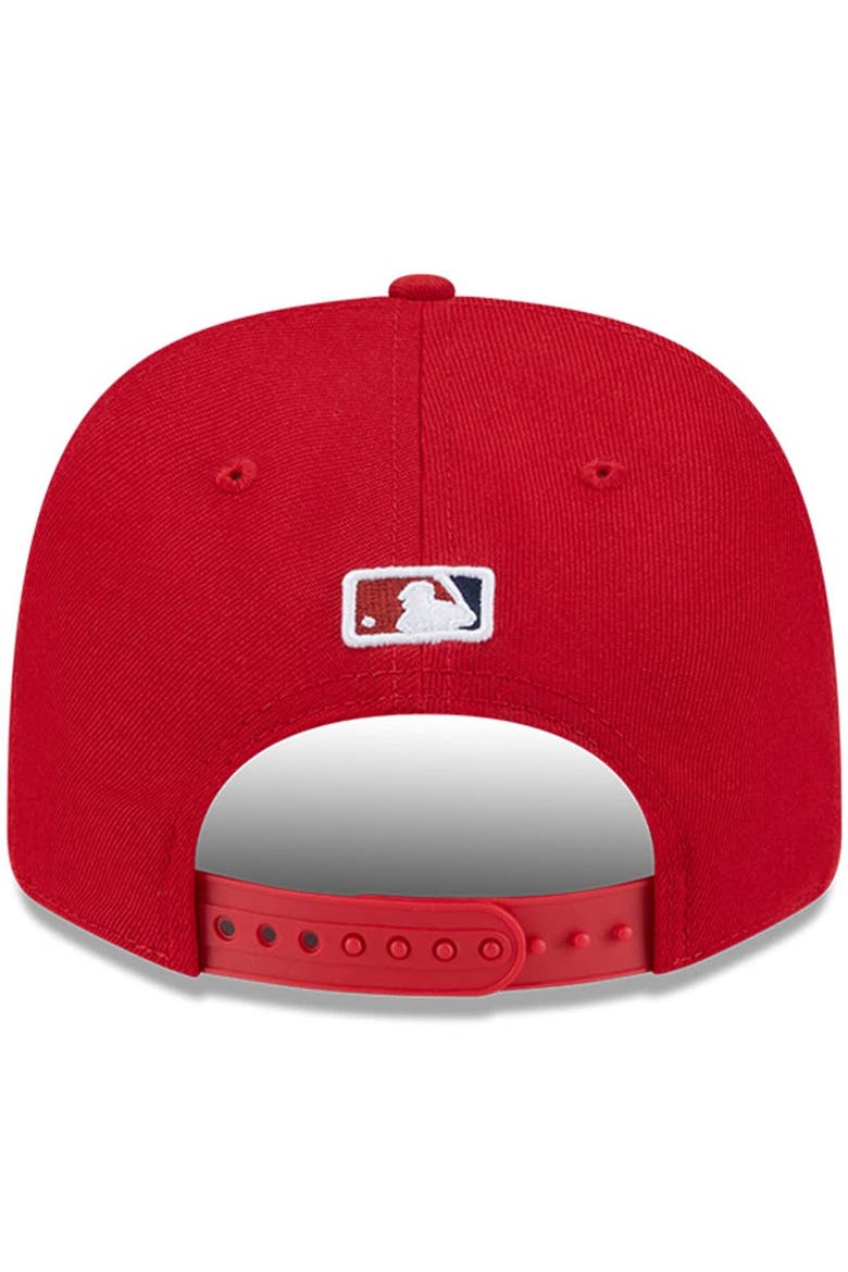 Men's New Era  Red Washington Nationals Player Replica 9SEVENTY Adjustable Hat, Alternate, color, Red