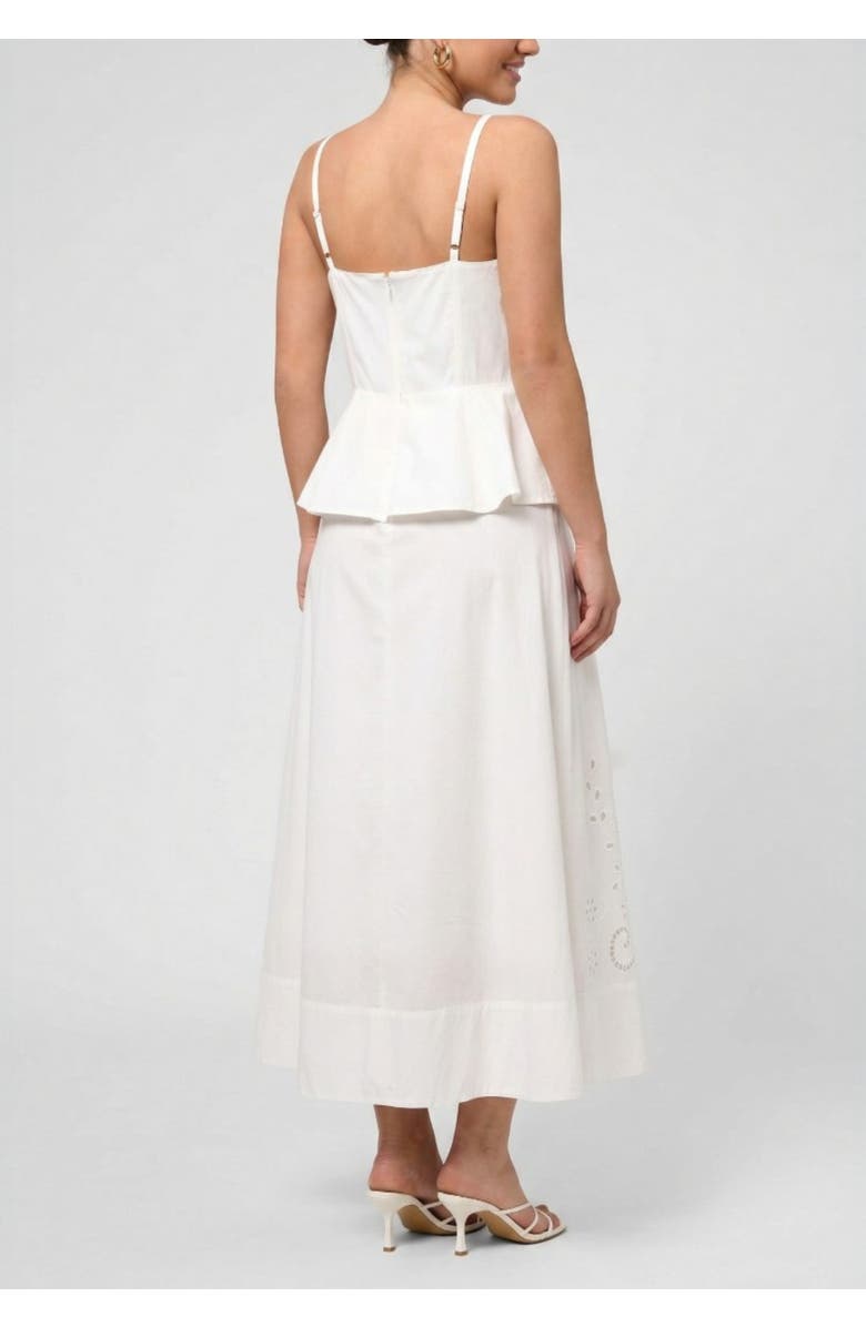 RACHEL Rachel Roy Isabelle Peplum Maxi Dress, Alternate, color, White