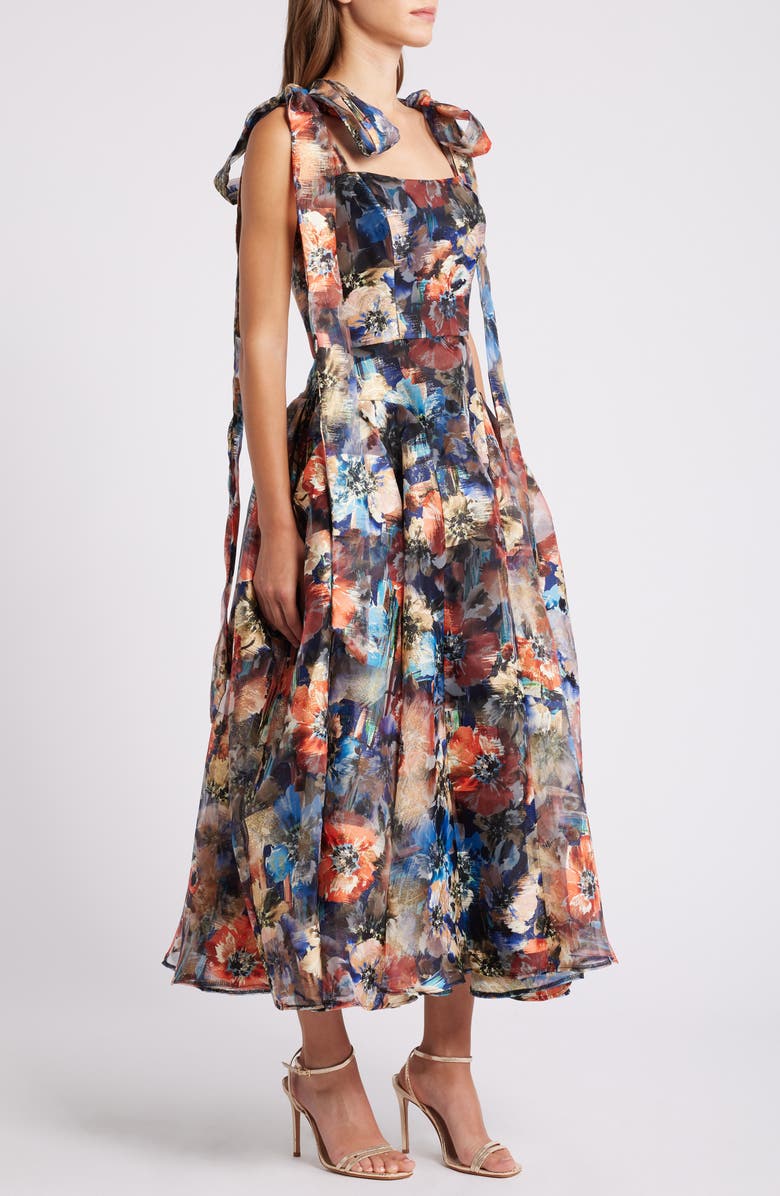 Black Halo Leila Metallic Cocktail Dress, Alternate, color,