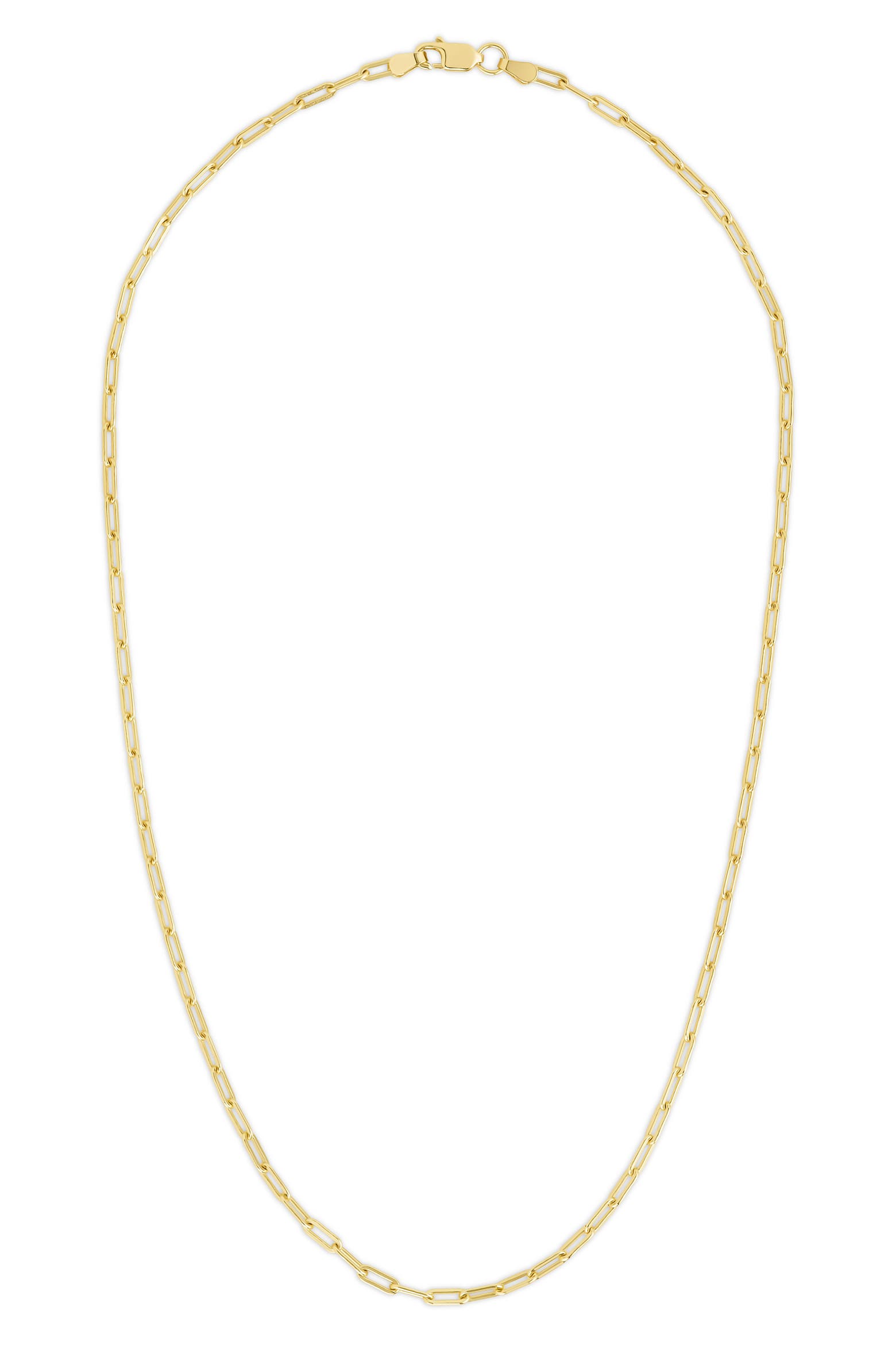 Paper Chain Coding Sterling Forever Thin Paper Clip Chain Necklace (Women) | Nordstrom
