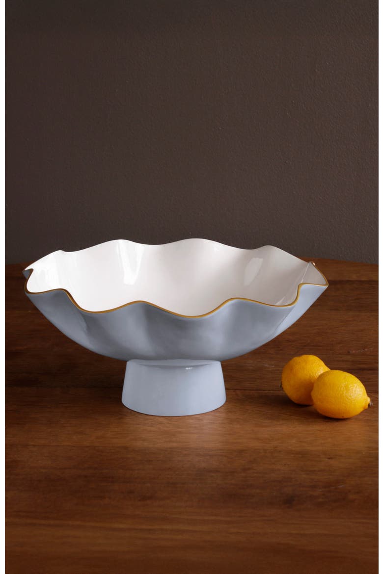 Encanto Carola Large Pedestal, Alternate, color, Periwinkle and White