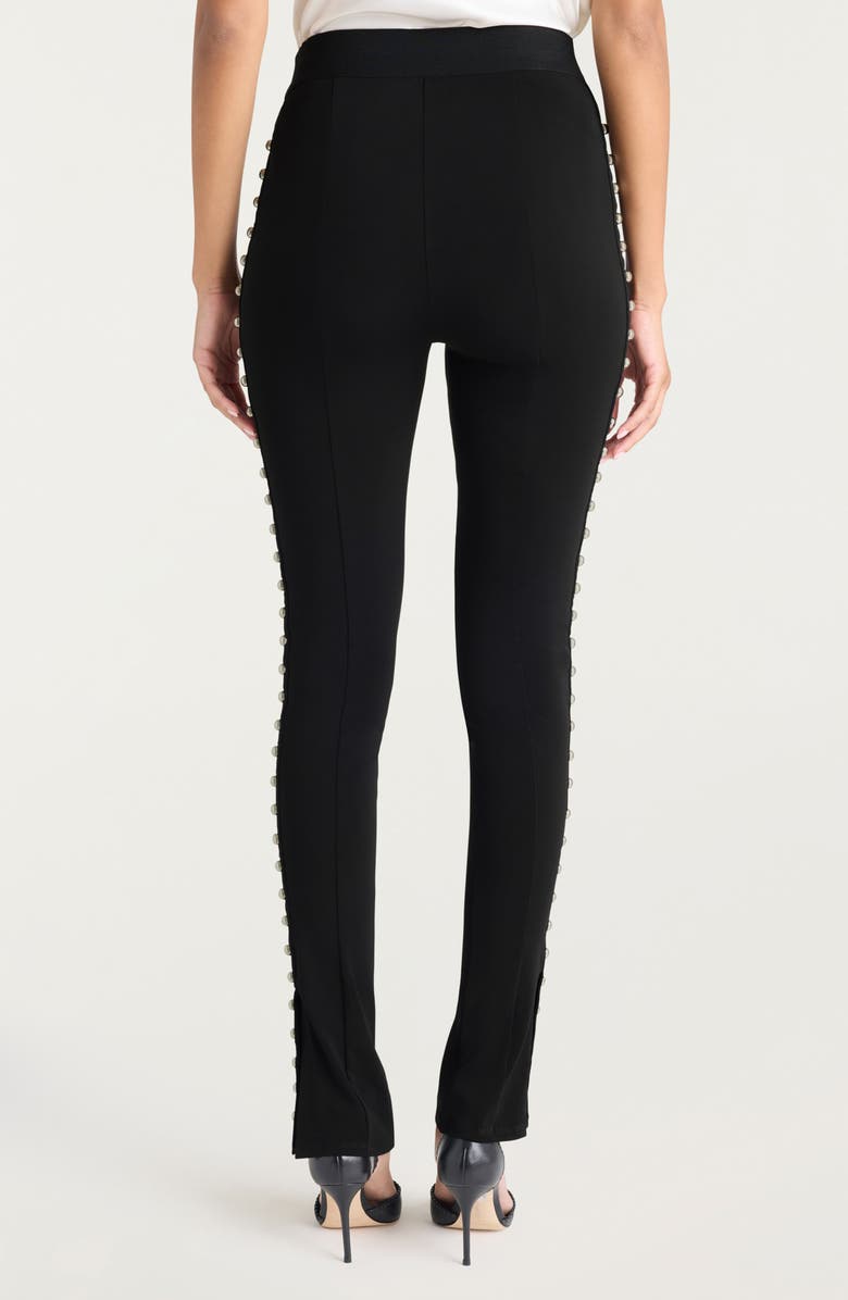 Cinq à Sept Percy Stud Detail Pants, Alternate, color, Black