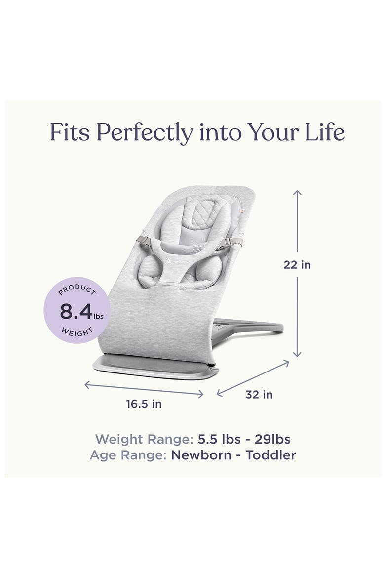 Evolve 3-in-1 Bouncer, Alternate, color, MIDNIGHT BLUE