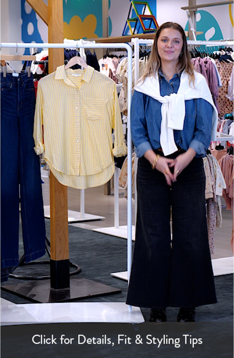 Campbell Directional Stripe Long Sleeve Cotton Blend Button-Up Shirt, sales video thumbnail