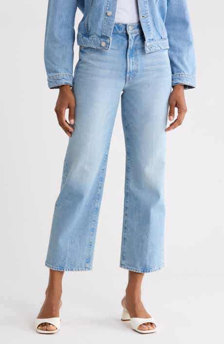 The Rambler Zip High Waist Flood Straight Leg Jeans