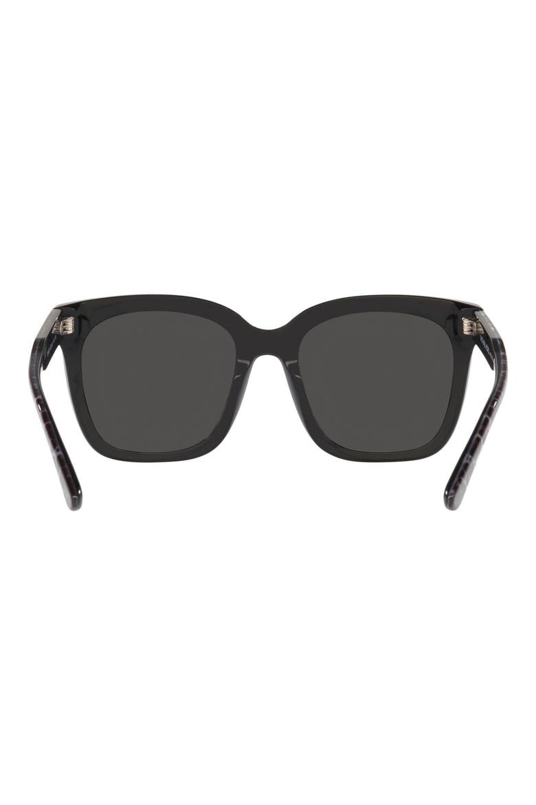 San Marino 52mm Square Sunglasses, Alternate, color, DARK GREY
