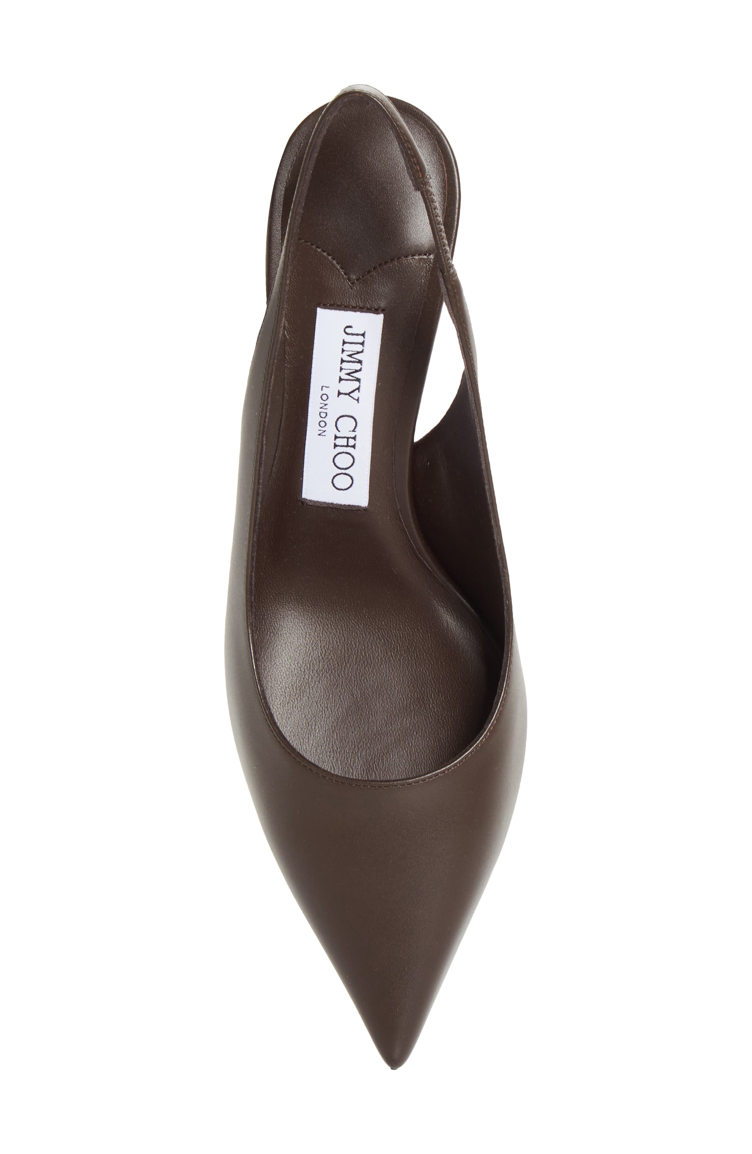 Love Pointed Toe Slingback Pump (Nordstrom Exclusive), Alternate, color, CHOCOLATE