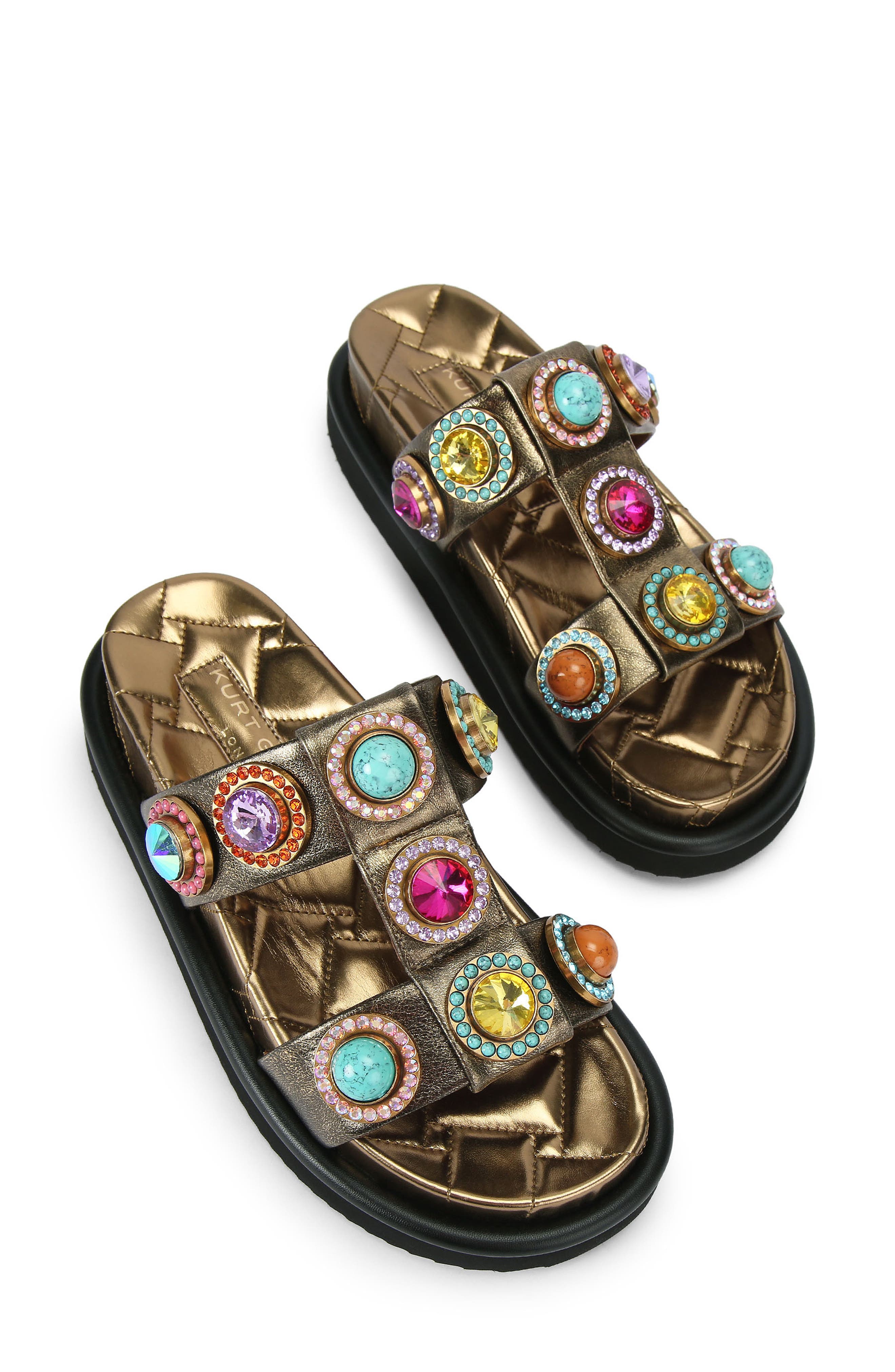 Kurt Geiger London Orson Crystal Embellished Sandal, Alternate, color, 