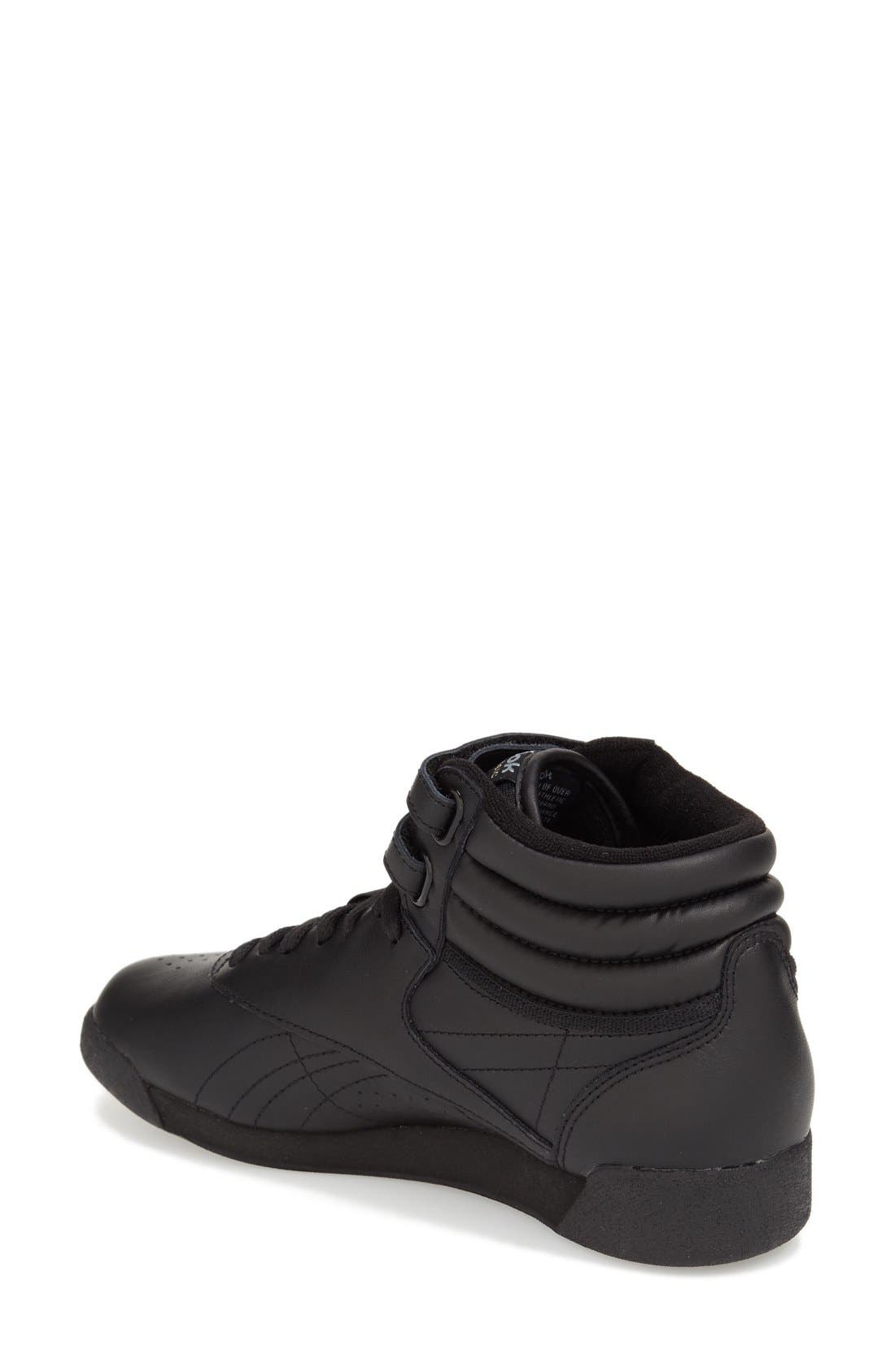 'Freestyle Hi' Sneaker, Alternate, color, BLACK