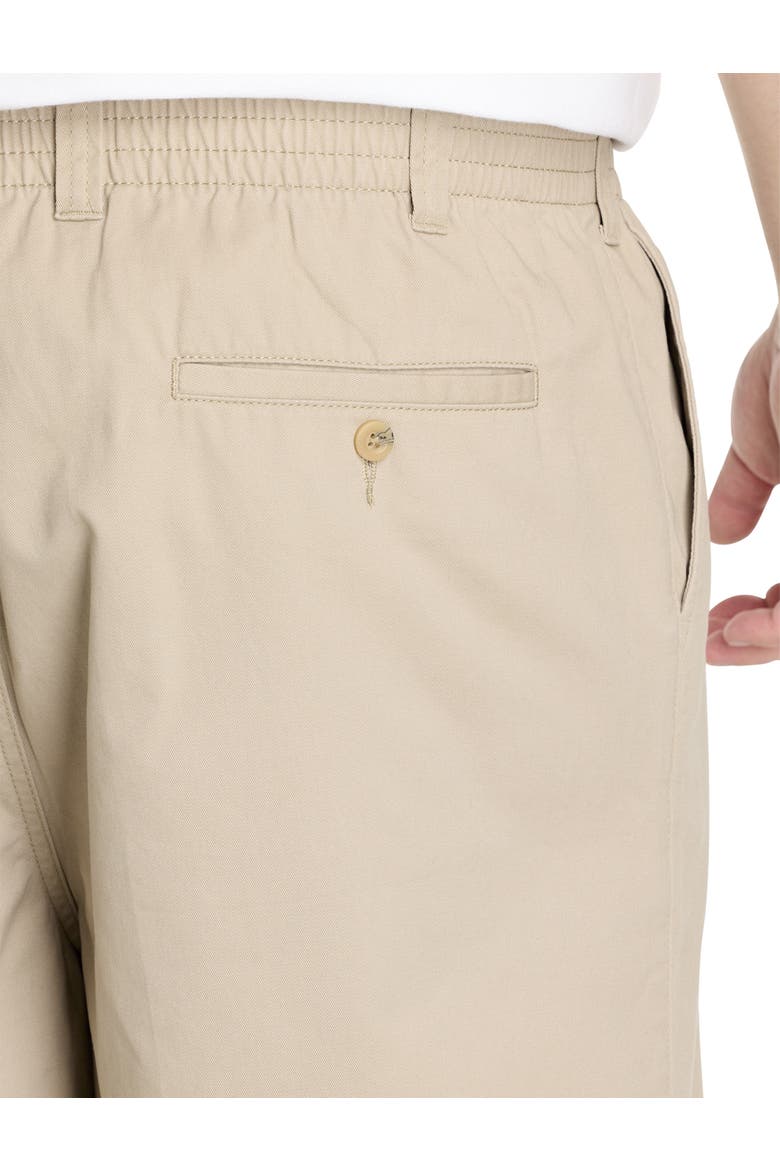 Big & Tall Elastic-Waist Shorts, Alternate, color, KHAKI
