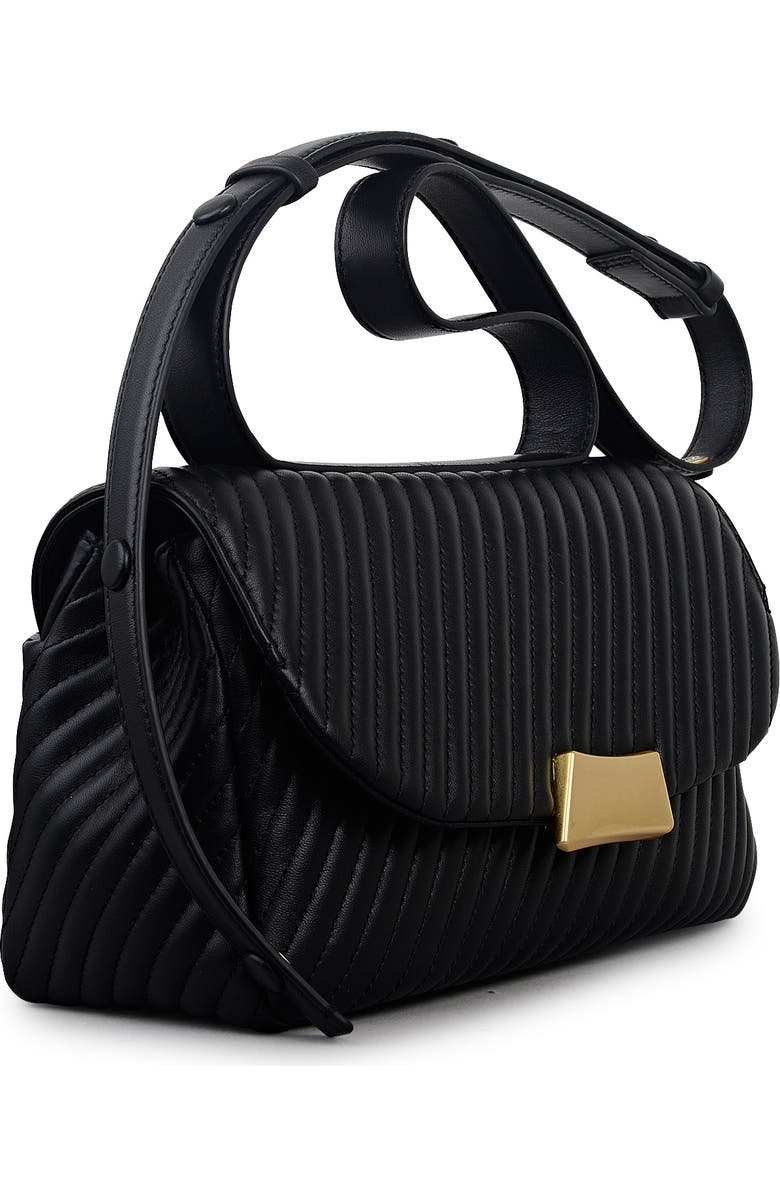 Radley The Belsize - Quilt Medium Flapover Crossbody Bag, Alternate, color, Black