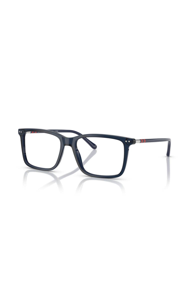 Polo Ralph Lauren 53mm Rectangle optical glasses, Main, color, Blue