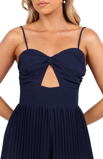 Alice Pleated Wide Leg Jumpsuit