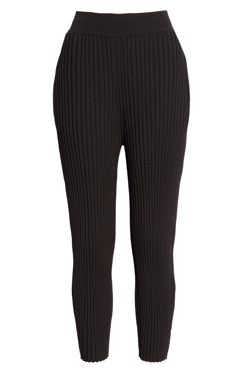 Stella McCartney Rib Wool Blend Sweater Pants, Alternate, color, 