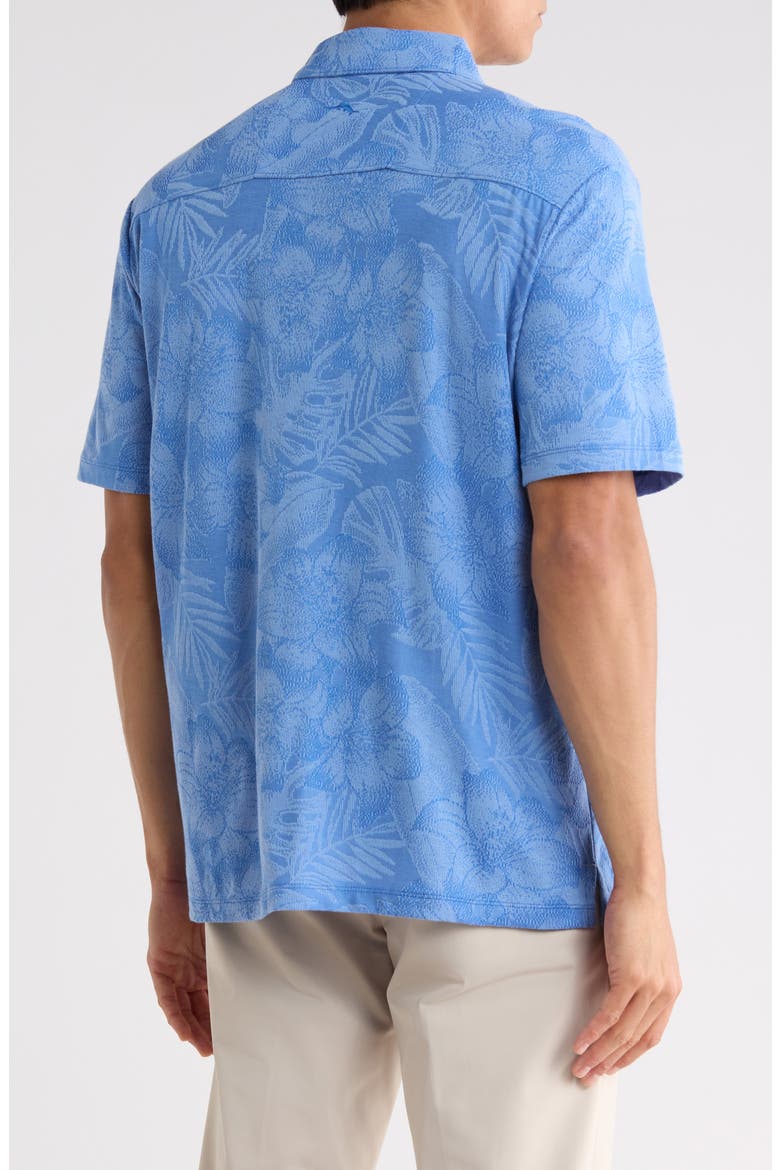 Palm Fresco Hibiscus Jacquard Polo, Alternate, color, MED