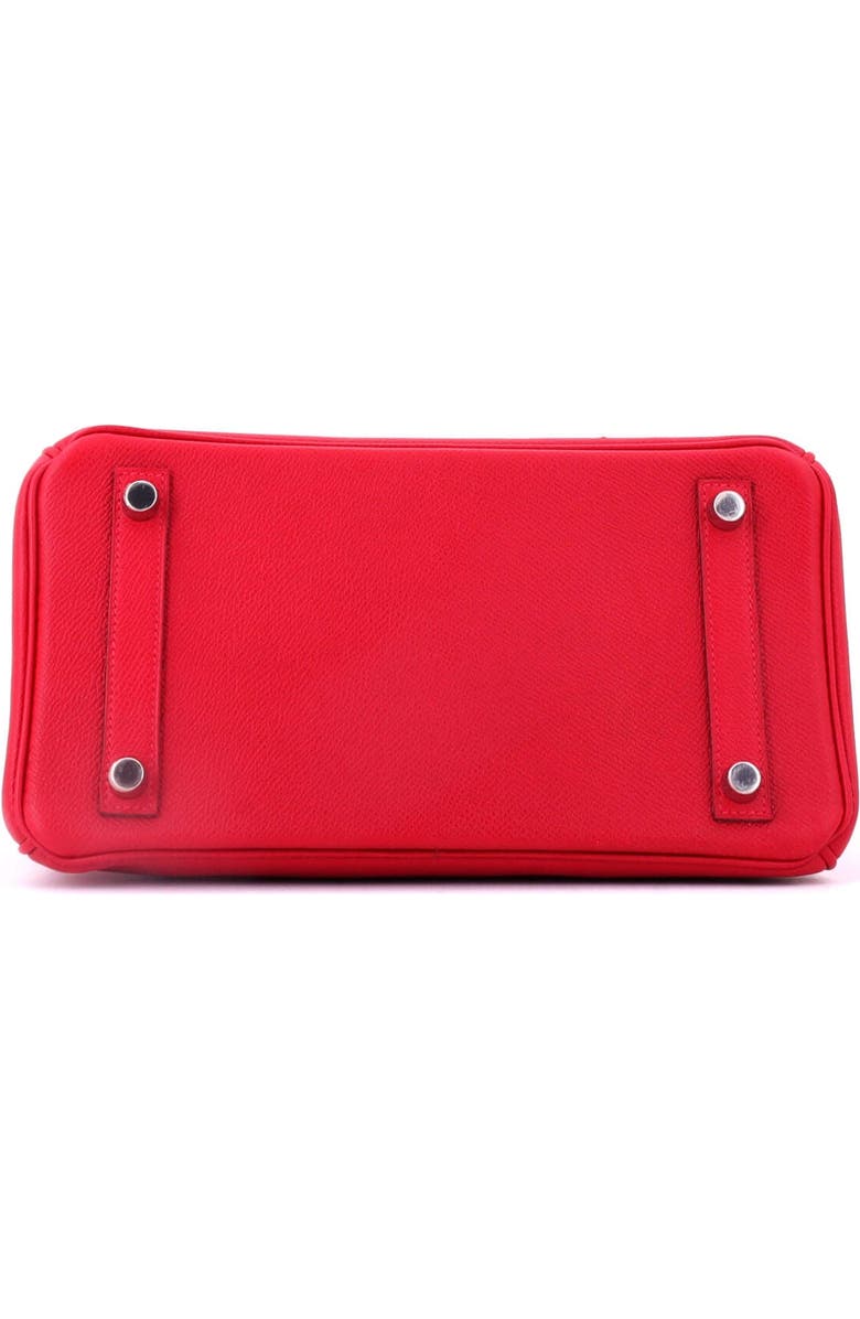 Pre-Owned Hermes Birkin Handbag Red Epsom with Palladium Hardware 25, Alternate, color, Rouge Casaque