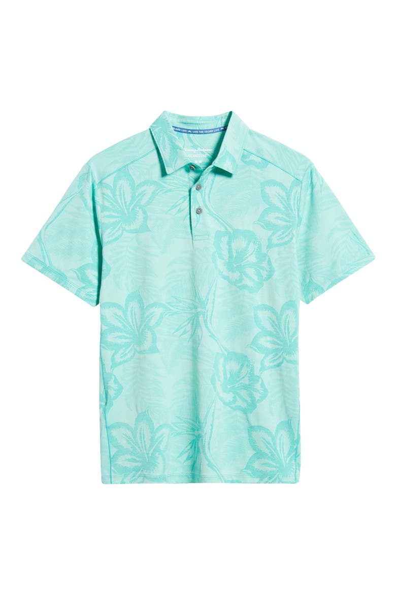 Delray Fresco Stretch Polo, Alternate, color, AQUA ALOHA