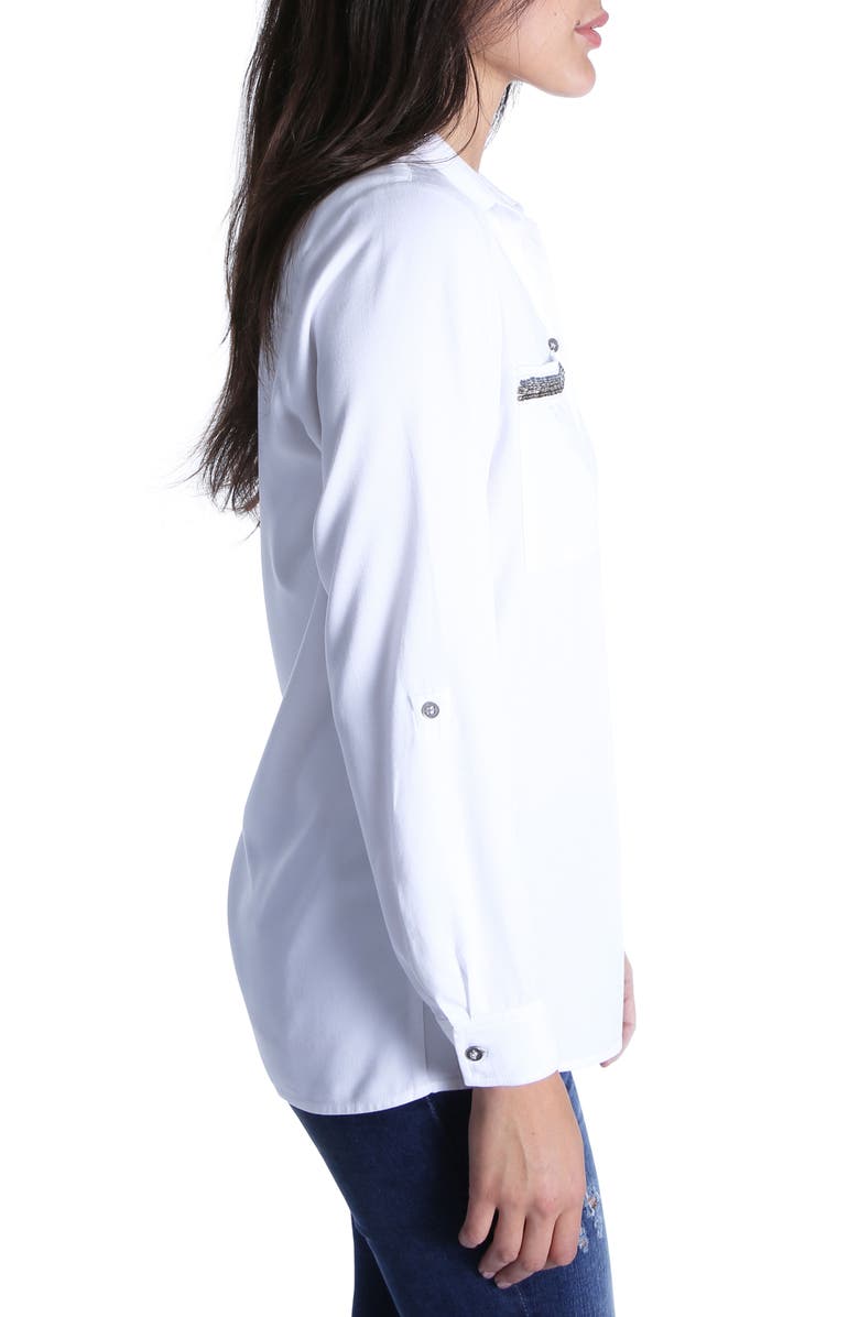 KUT from the Kloth Danny Sequin Pocket Shirt, Alternate, color, 