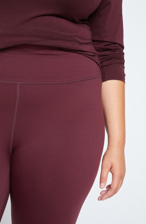 Universal Standard Next To Naked Crop Leggings In Black Cherry