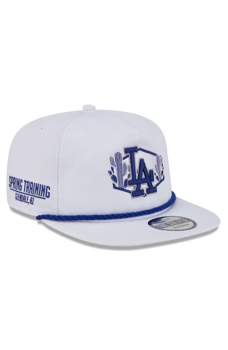 New Era Men's New Era  White Los Angeles Dodgers 2025 Spring Training Palm Golfer Snapback Hat, Main, color, 