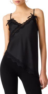 Steve Madden Lakely Lace Trim Satin Camisole