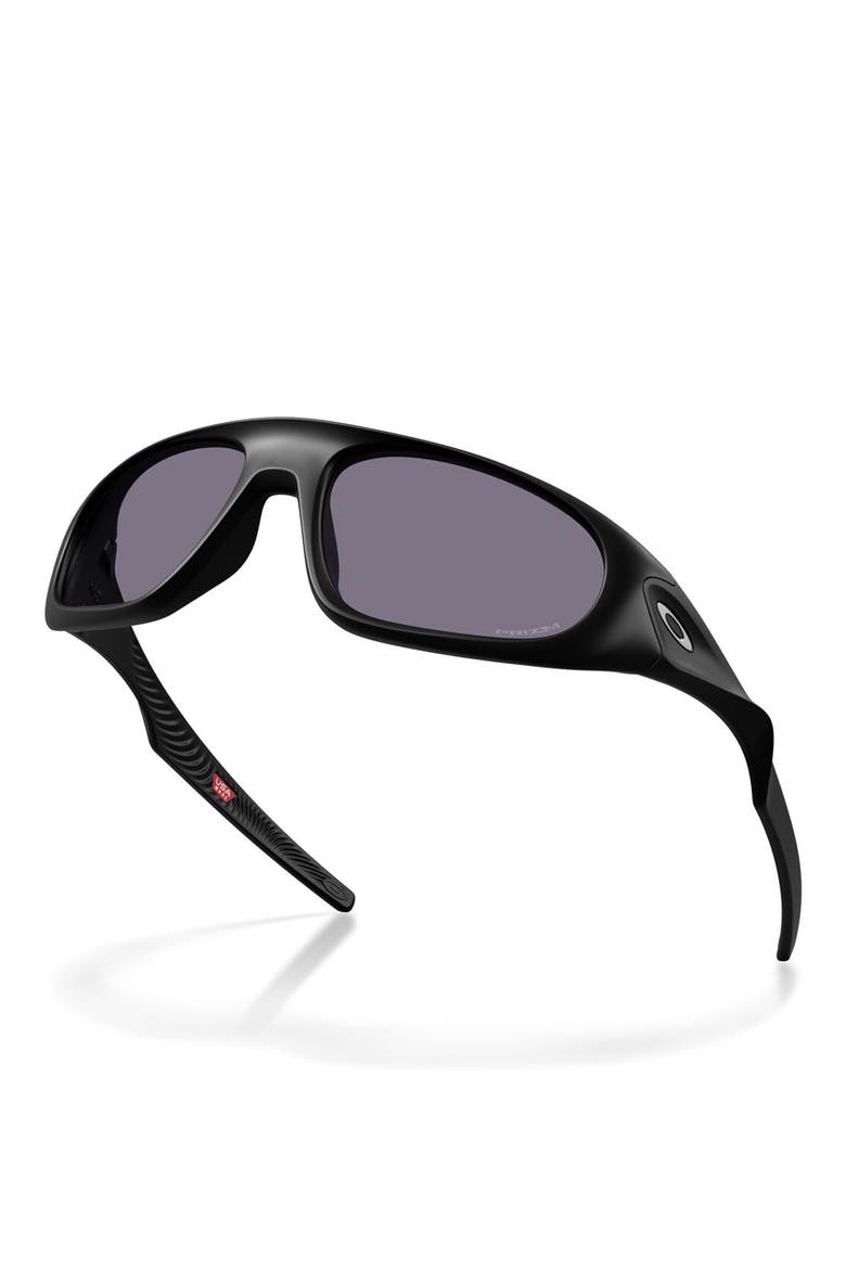 Neoforma 60mm Prizm™ Polarized Oval Sunglasses, Alternate, color, MATTE BLACK / PRIZM GREY