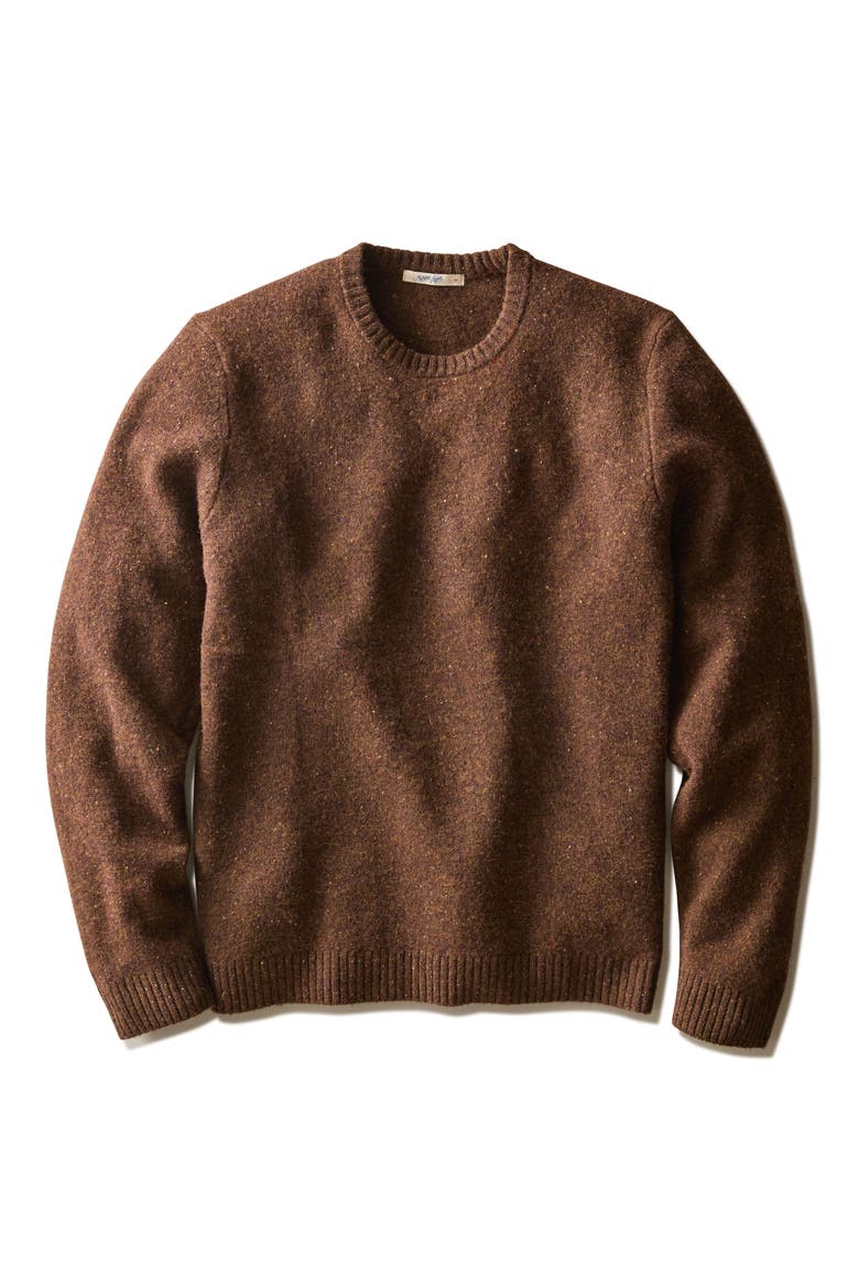 Neppy Merino Wool Crewneck Sweater, Alternate, color, TIMBER