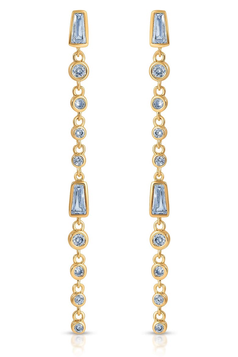 Brilliant Sparkle Earrings, Main, color, BLUE