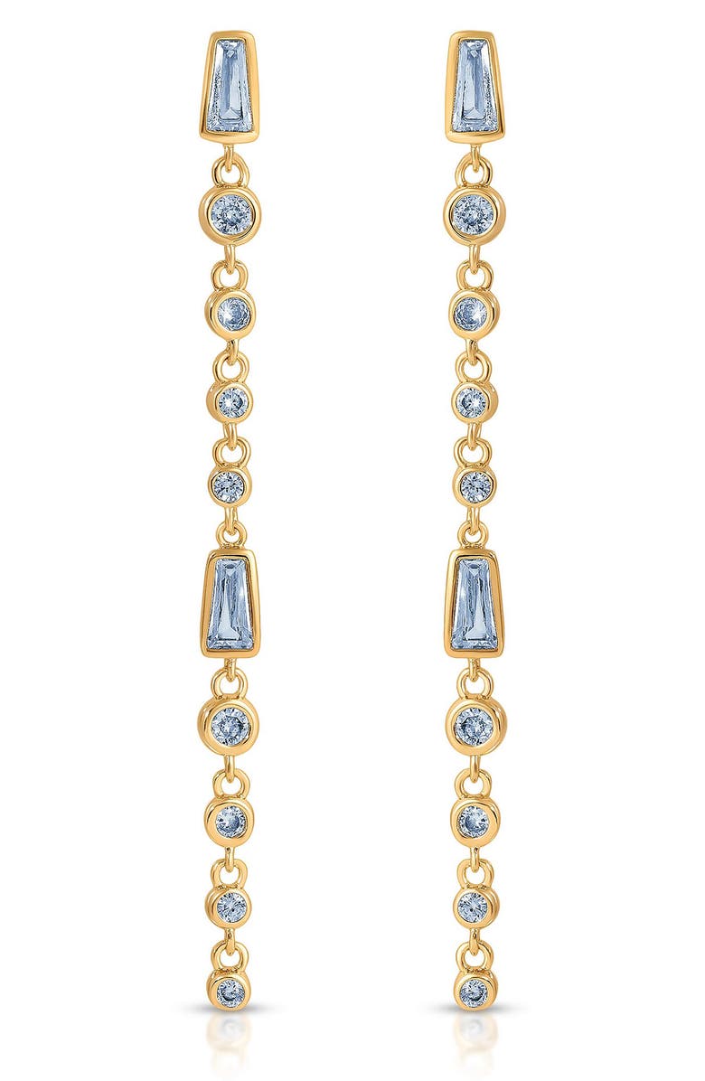 Ettika Brilliant Sparkle Earrings, Main, color, Blue