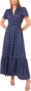 CeCe Medallion Print Maxi Dress