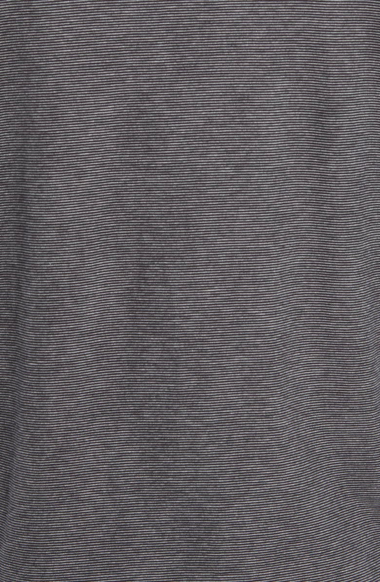 Vince Stripe Long Sleeve Sueded Pima Cotton Polo, Alternate, color,