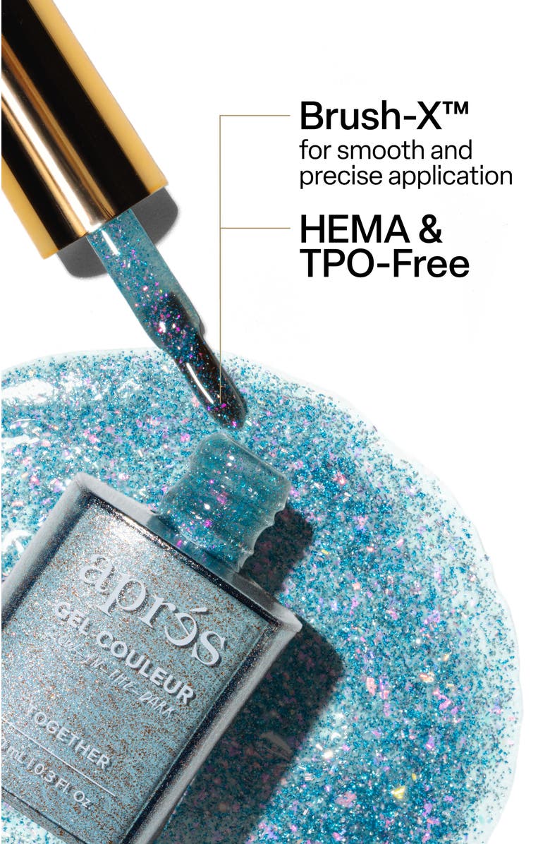 Aprés Nail Kuromi Flash Glitter Gel Couleur, Alternate, color, Together