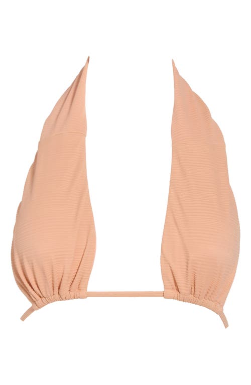 Dippin Daisys Amalfi Bikini Top In Peach Rib