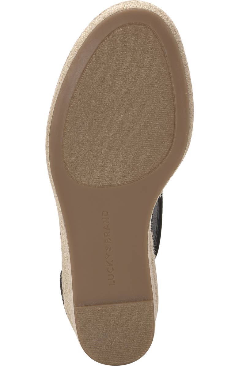 Lucky Brand Cyleste Platform Wedge Espadrille, Alternate, color, Black