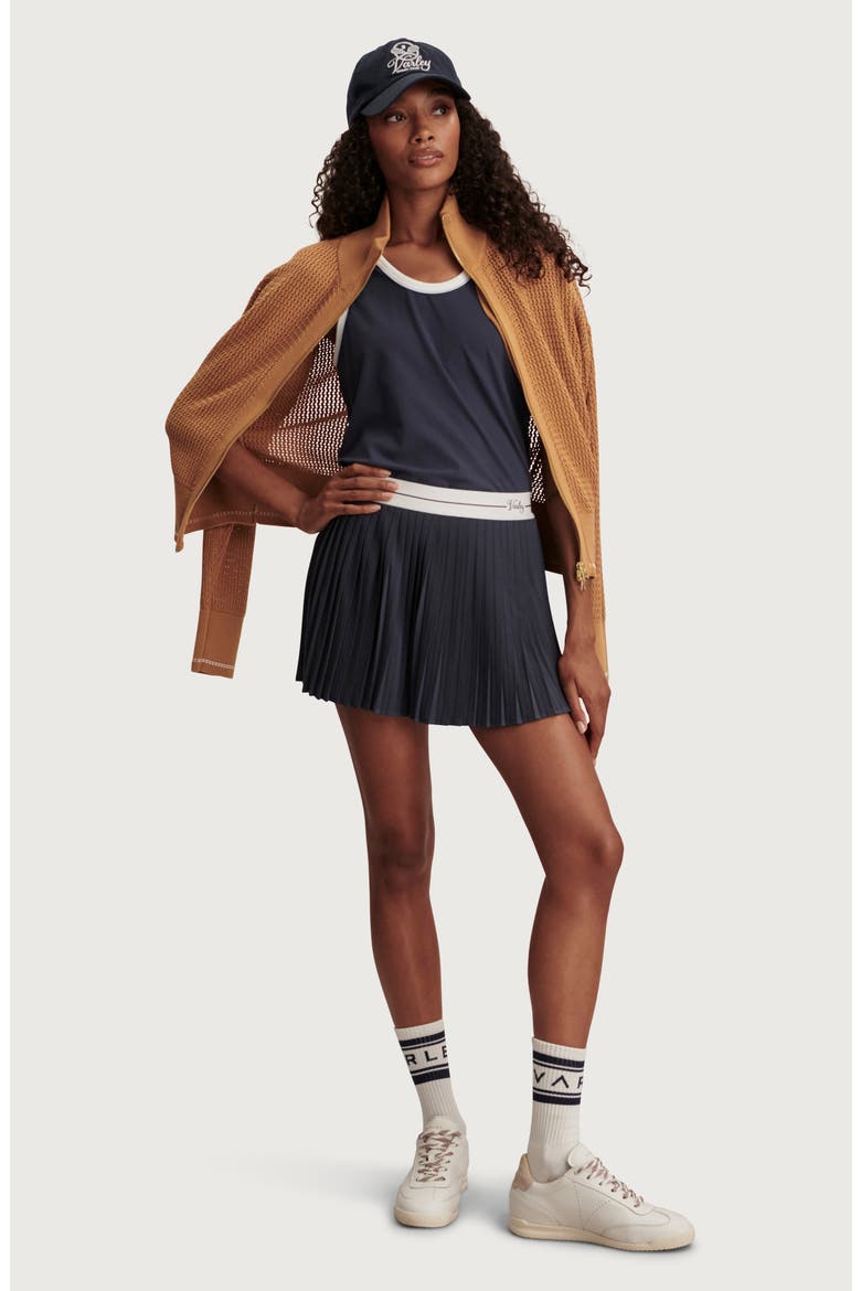 Ina Full Zip Mesh Knit Cardigan, Alternate, color, APPLE CINNAMON