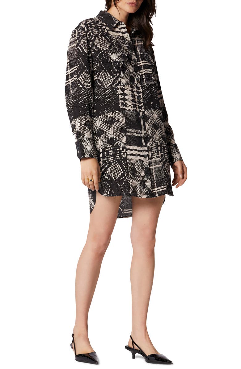 Equipment Ellene Mix Print Long Sleeve Silk Shirtdress, Alternate, color, 