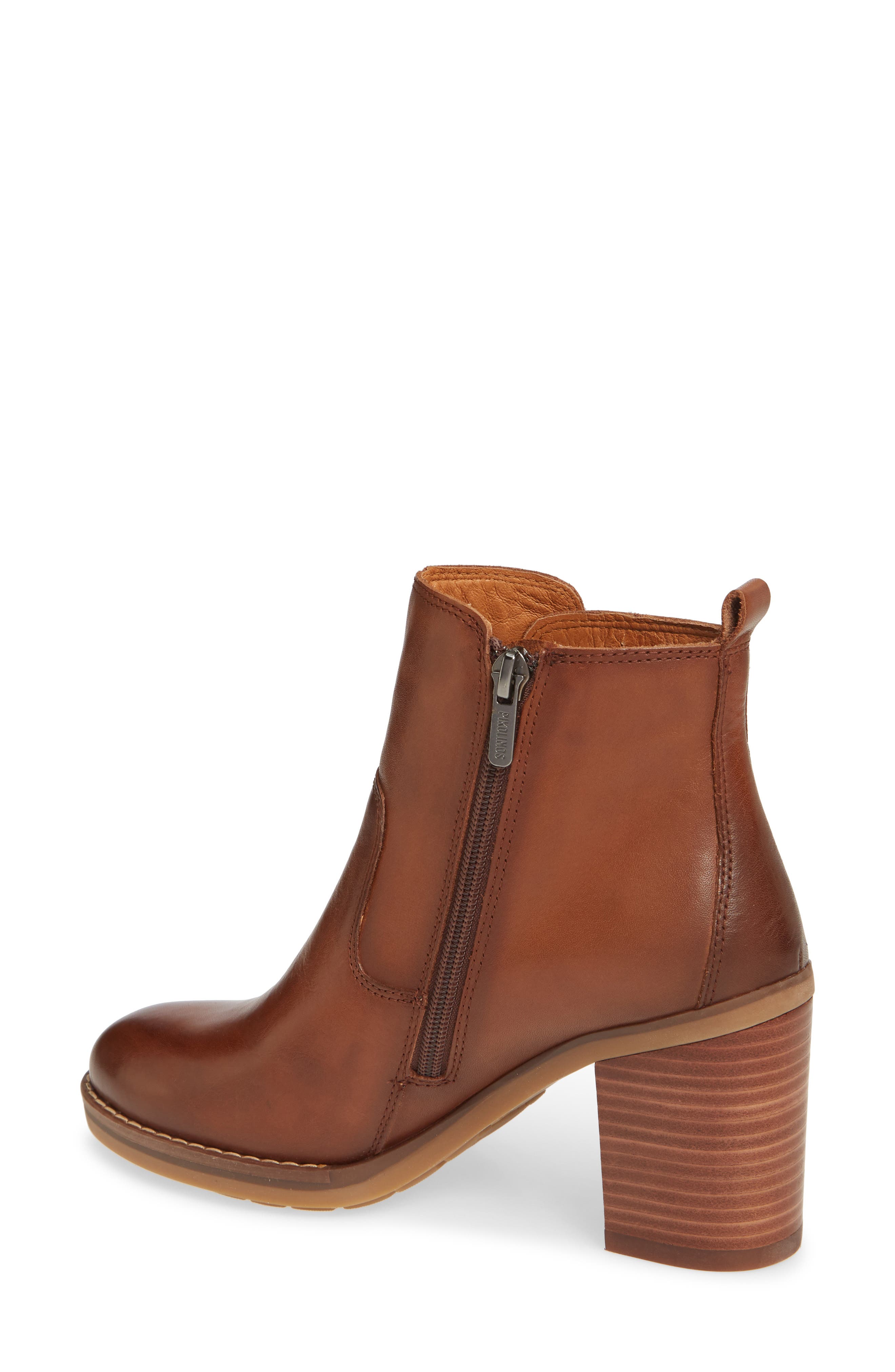 Pompeya Block Heel Bootie, Alternate, color, CUERO LEATHER