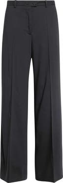 Jil Sander Low Waist Loose Fit Stretch Virgin Wool Pants