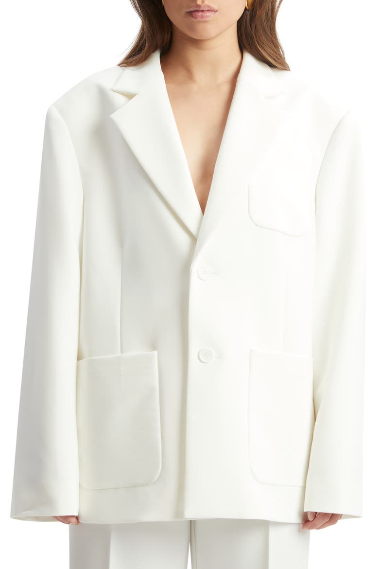 Halia Oversize Blazer, Main, color, ORCHID WHITE