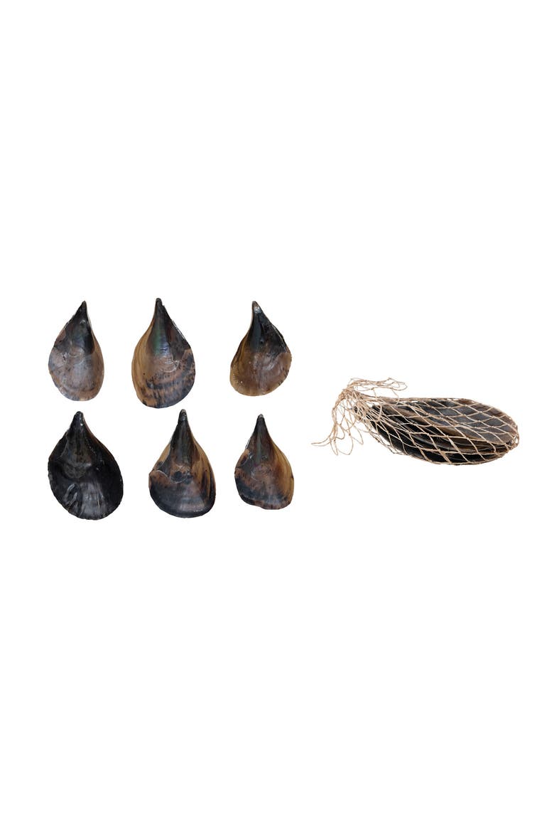 Pen Clam Shells in Bag, Main, color, Black