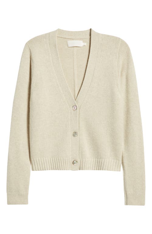 Wyeth Harriet Wool Blend Cardigan In Oatmeal