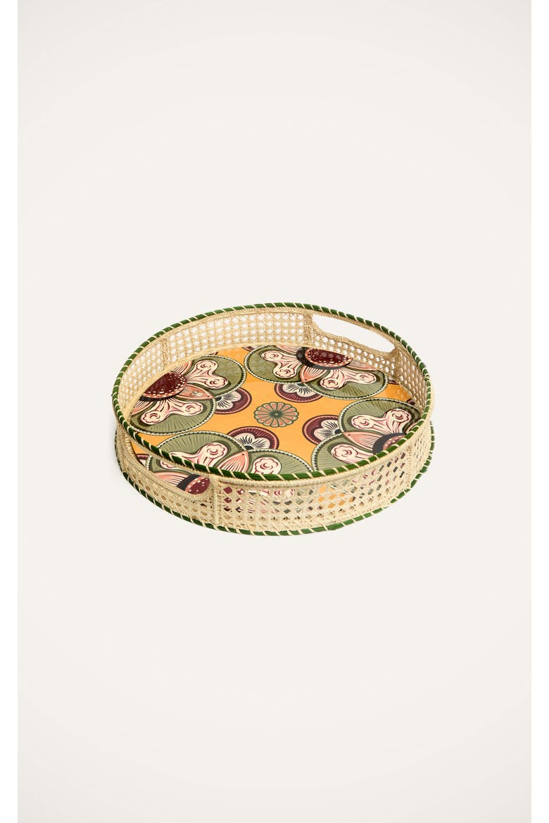 Disk Placemats Set Of 2, Alternate, color, Nucleus Saffron