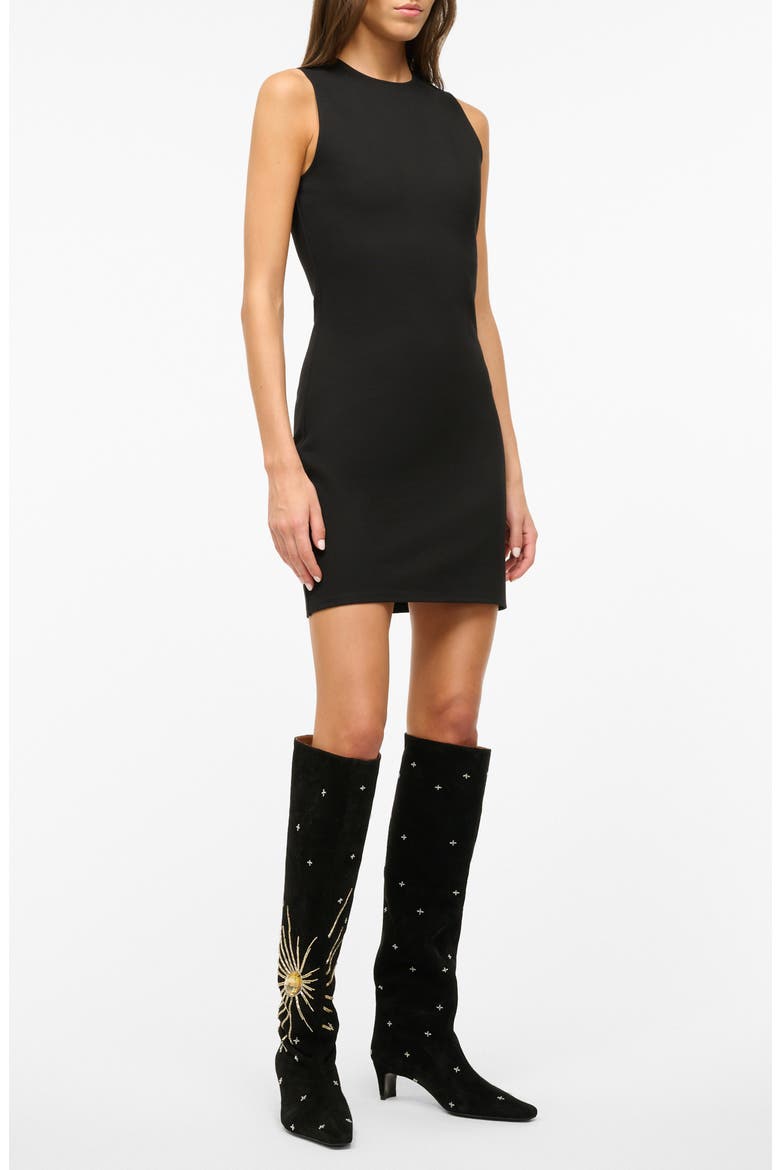 Mercer Sleeveless Minidress, Alternate, color, BLACK